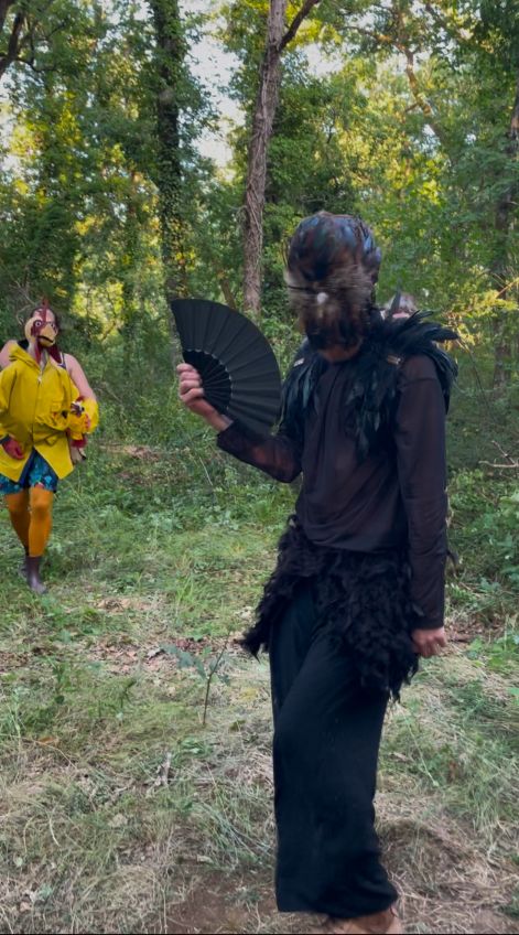 Les masques et les plumes